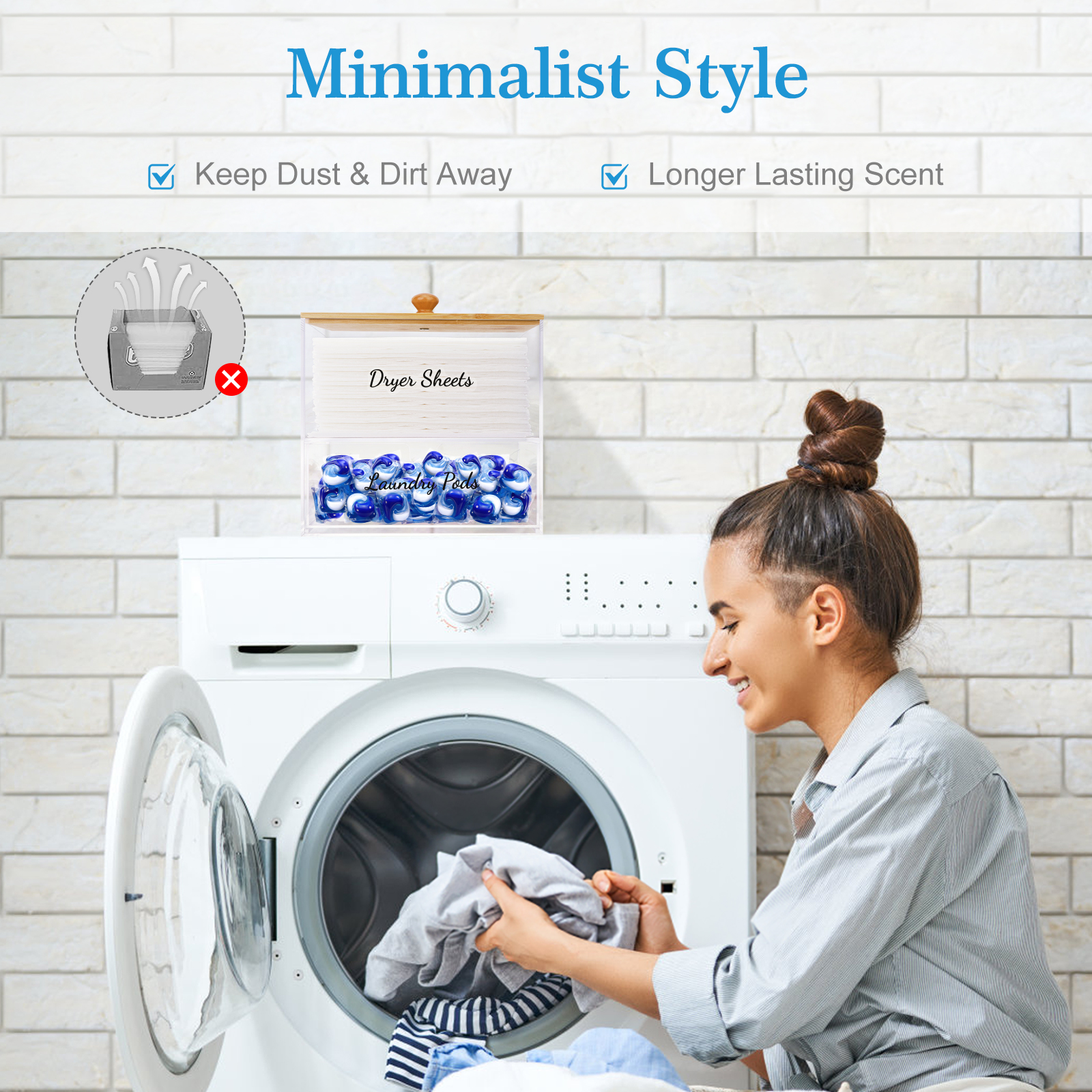 Acrylic Laundry Pods Organizer – обзор и цена Laundry Strip Eco