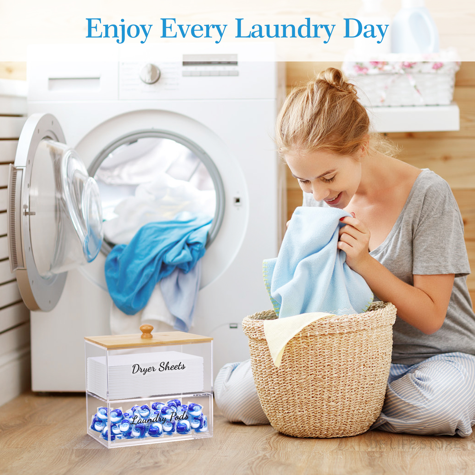 Acrylic Laundry Pods Organizer – обзор и цена Laundry Strip Eco