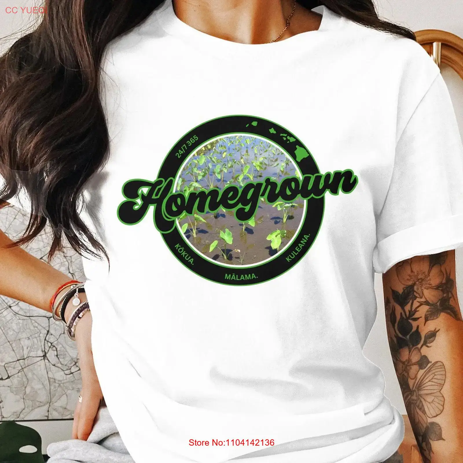 Hawaii Homegrown Logo T Shirt  – обзор и цена Sustainable Living Is