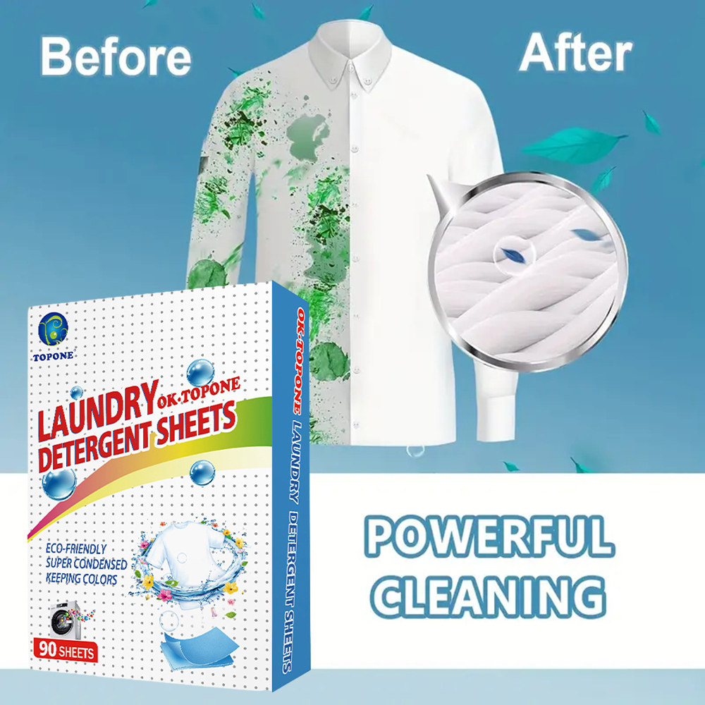 90 pcs Washer Sheets Detergent – обзор и цена Laundry Strip Eco