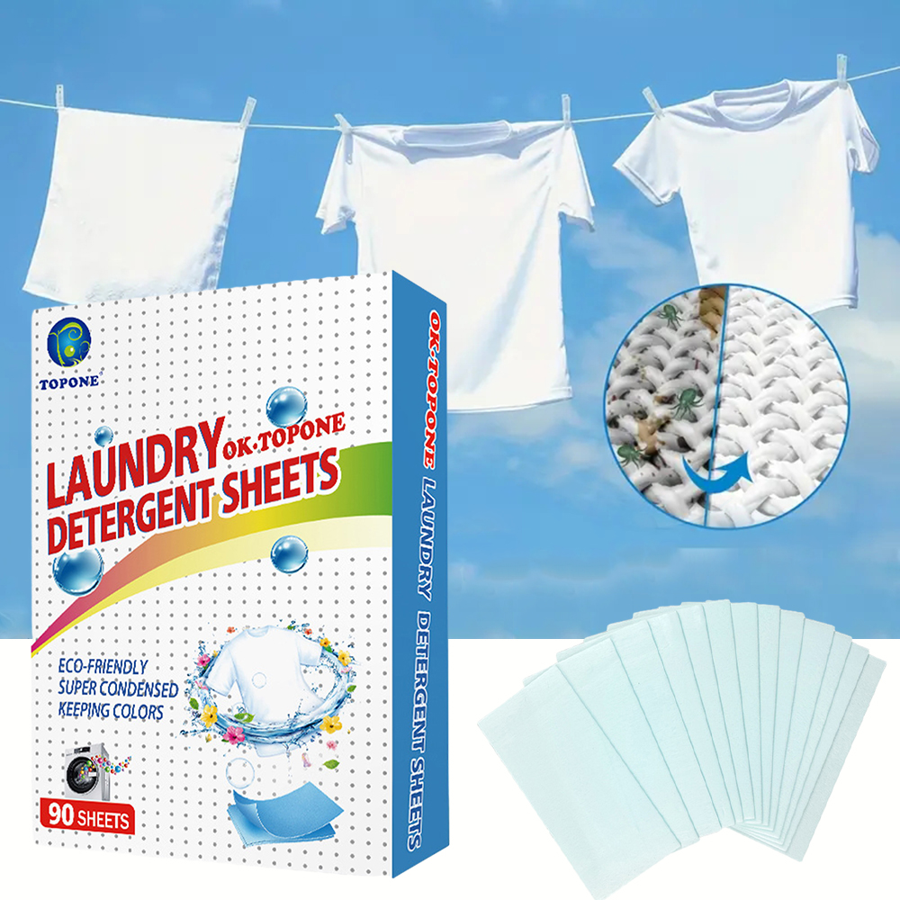 90 pcs Washer Sheets Detergent – обзор и цена Laundry Strip Eco